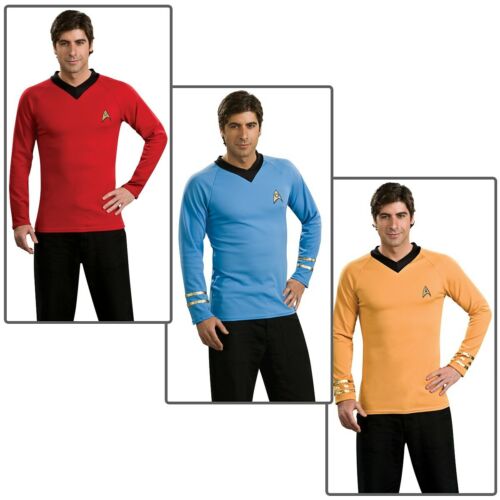 Star Trek Tos Uniform Adult Classic Shirt Original Series Costume Fancy Dress